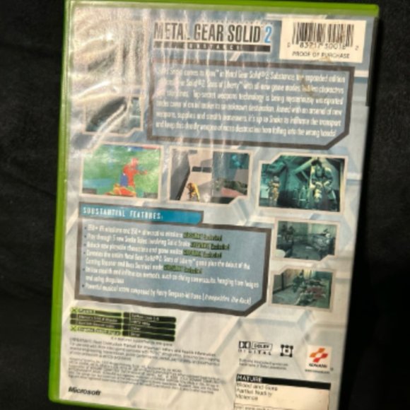 Metal Gear Solid 2 Substance for Microsoft Xbox CIB - Picture 2 of 4